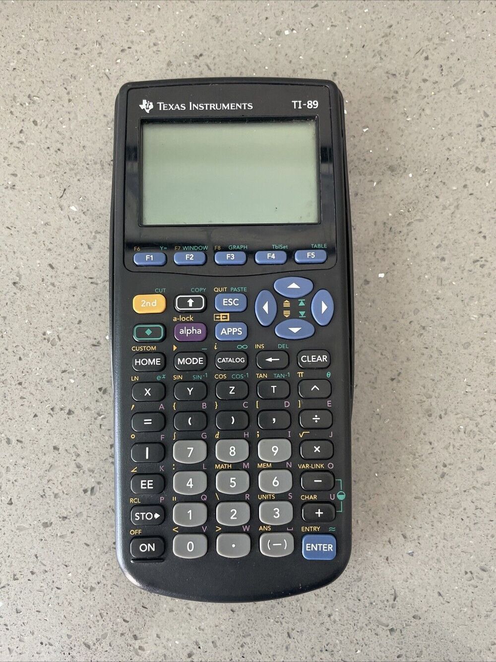 Texas Instruments TI-89 Graphing Calculator Black FOR PARTS /REPAIR ONLY